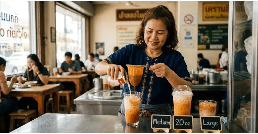 How Much Caffeine Is in Thai Iced Tea by Serving Size? 