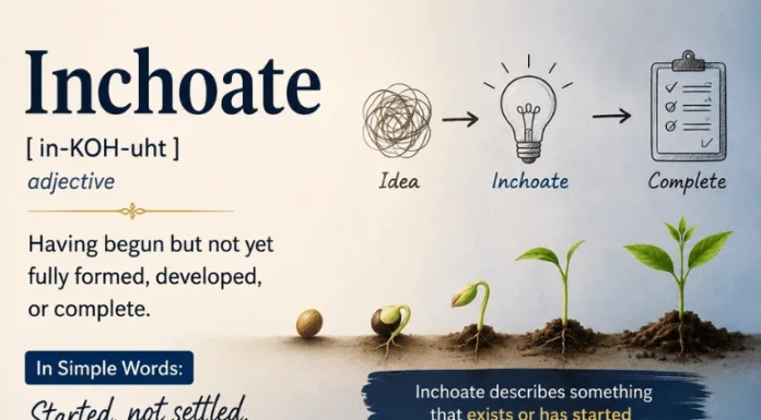 Inchoate Explained Clearly: How to Use This Formal Word in Everyday and Legal Contexts Inchoate